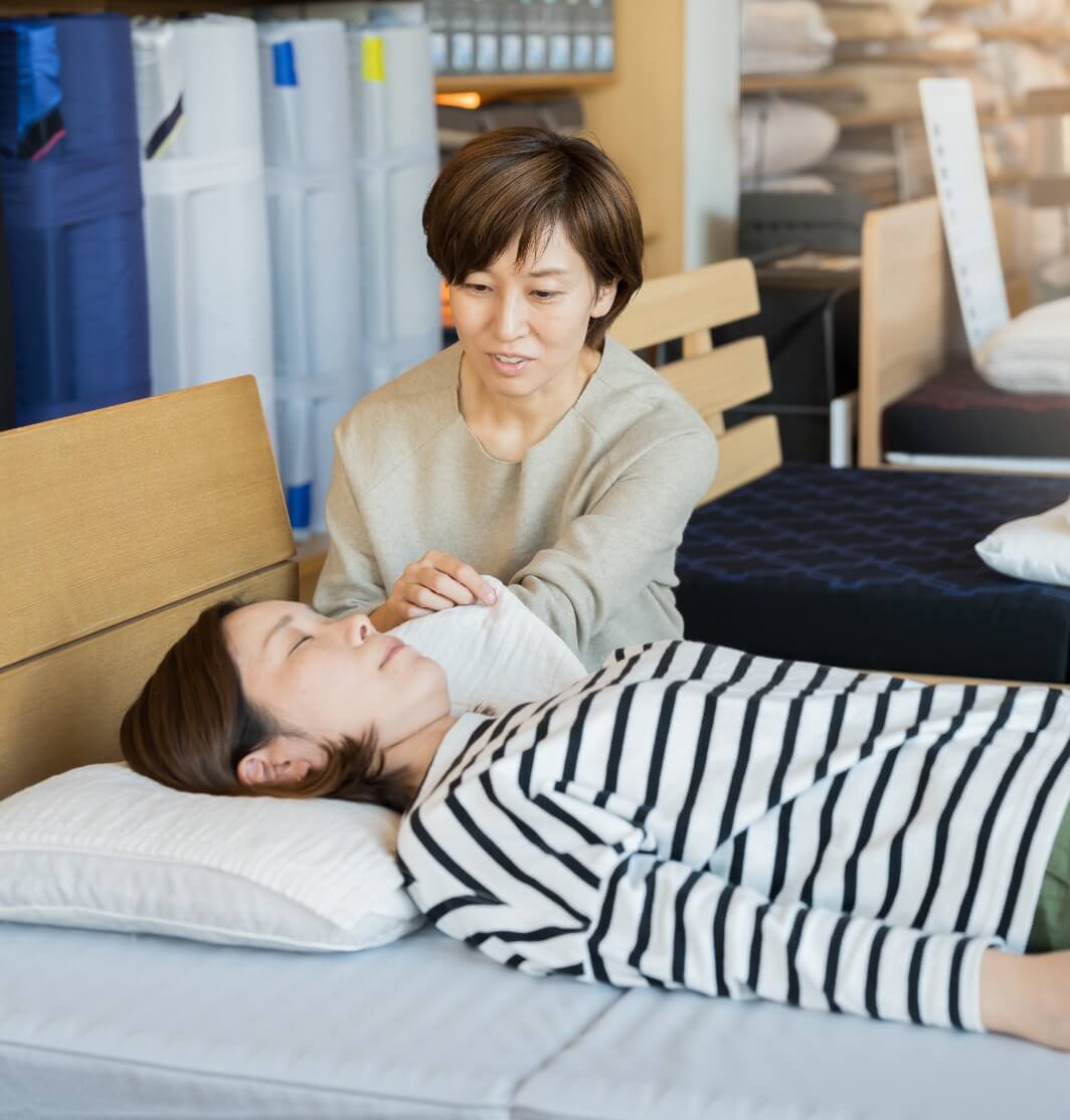 マットレスは実際に寝てみることが大切です