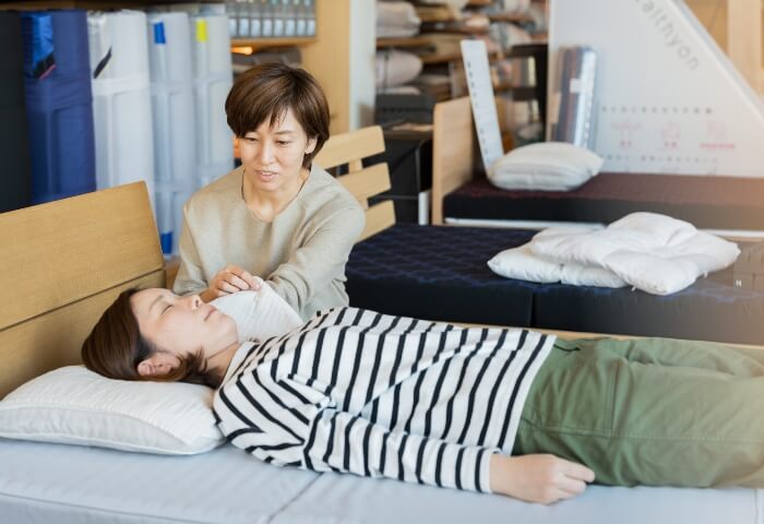 マットレスは実際に寝てみることが大切です