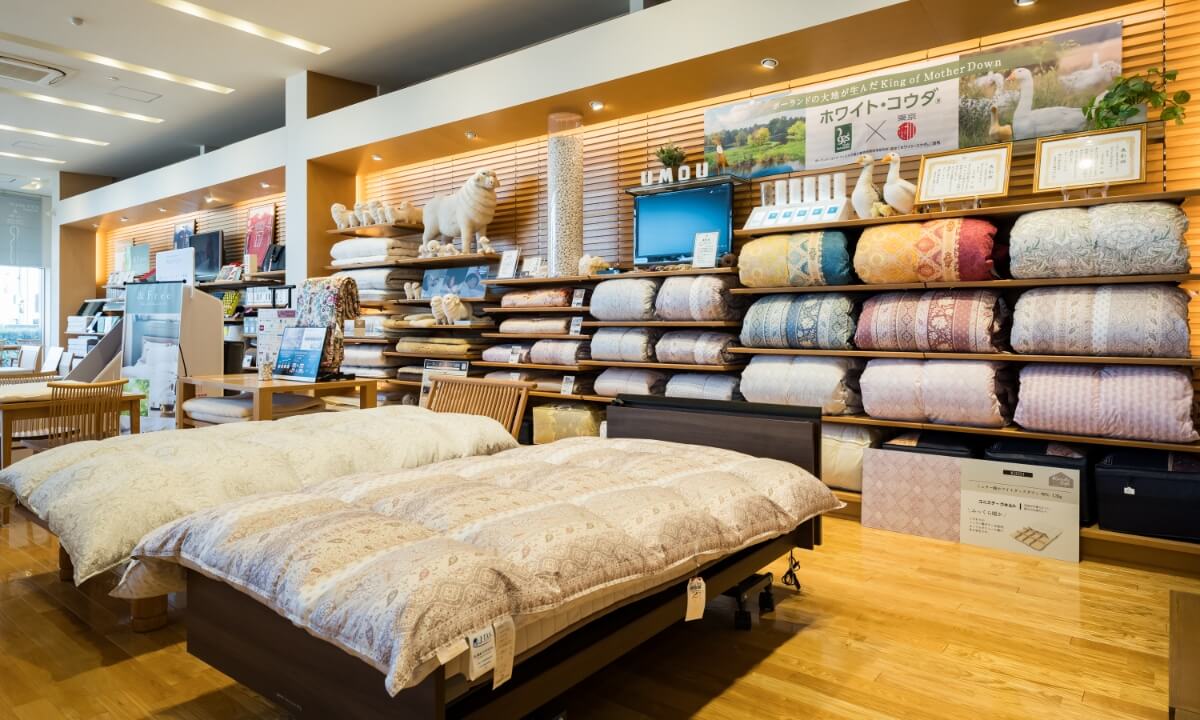 専門店ならではの寝具・サービスラインナップ