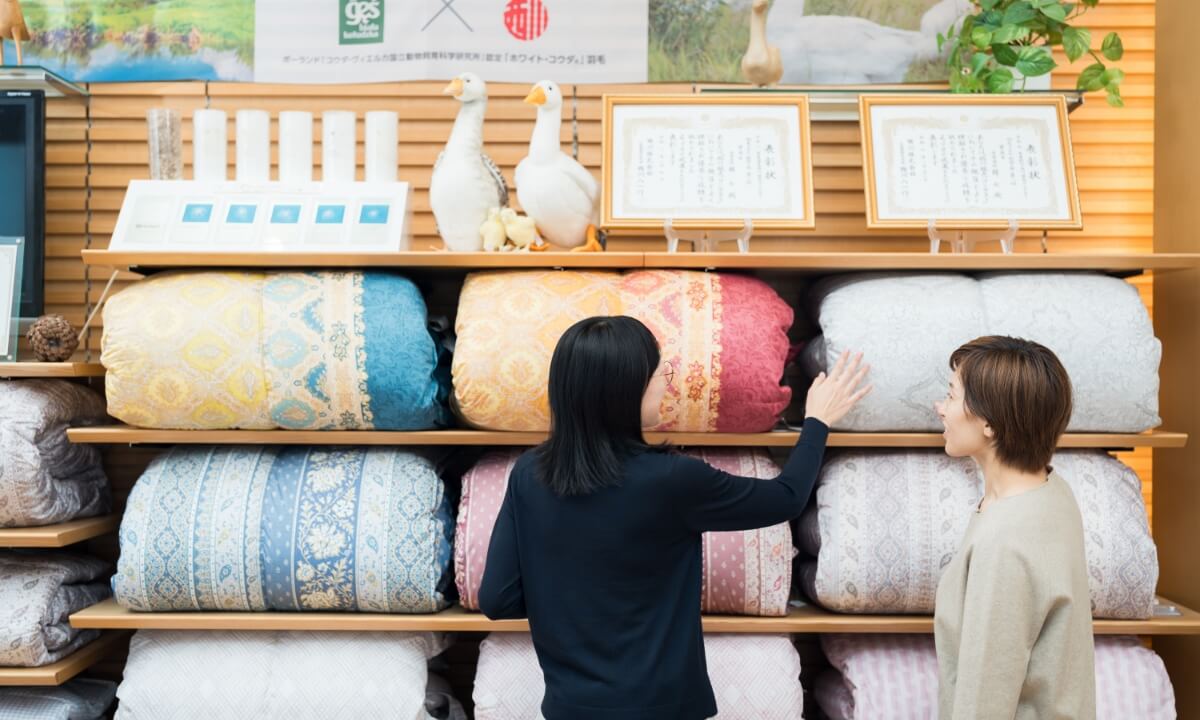 専門店ならではの寝具・サービスラインナップ