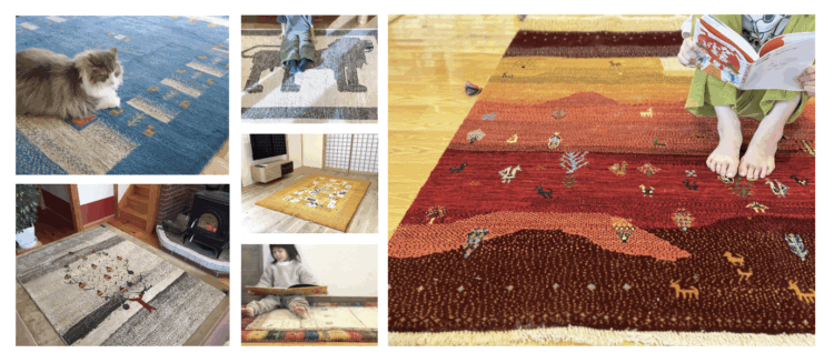 碧南でにて触れて選べるギャッベ展